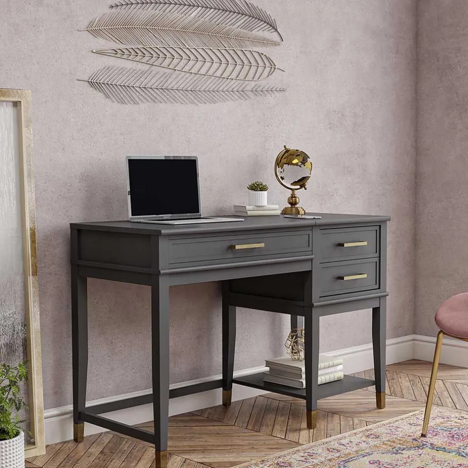 Schreibtische|Computertische*Pharao24 Landhaus Stil Schreibtisch Nathalie