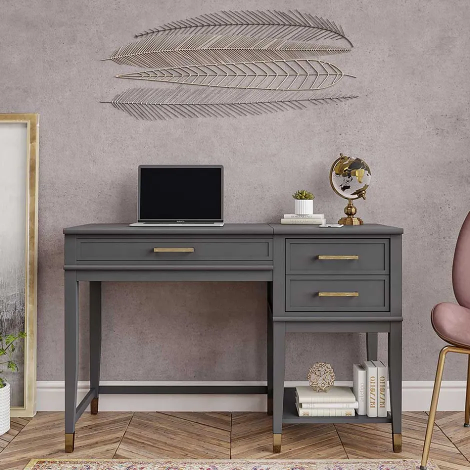 Schreibtische|Computertische*Pharao24 Landhaus Stil Schreibtisch Nathalie