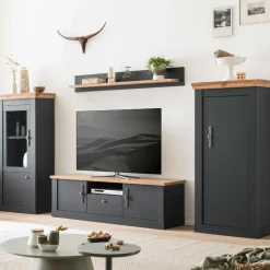 Pharao24 Landhaus Stil Wohnwand Saridio> Wohnwand 300 Cm