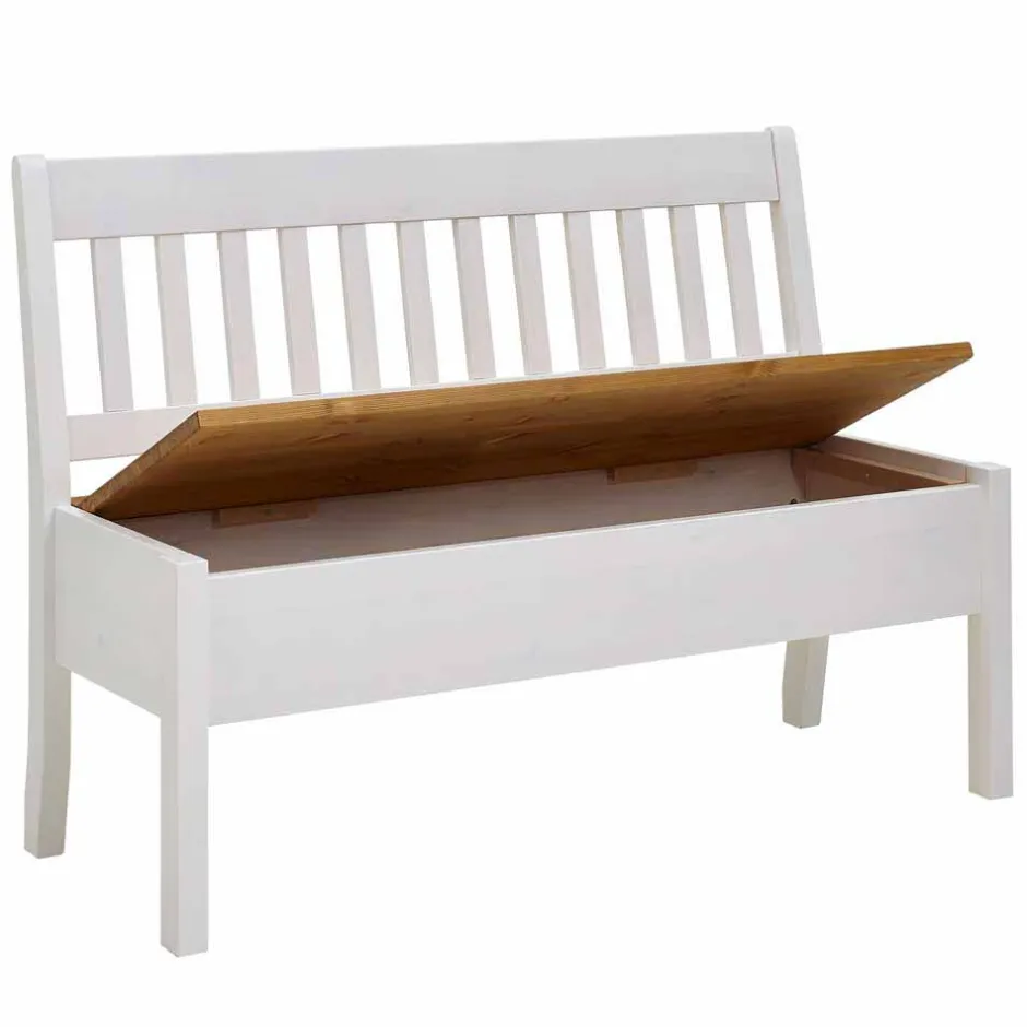 Pharao24 Landhaus Truhenbank Vicados> Massivholzmöbel|Küchenbank