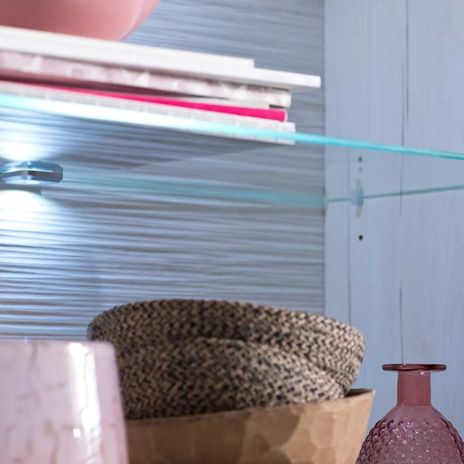 Pharao24 Landhaus Vitrine Wonders> Wohnzimmerschrank|Vitrinenschrank