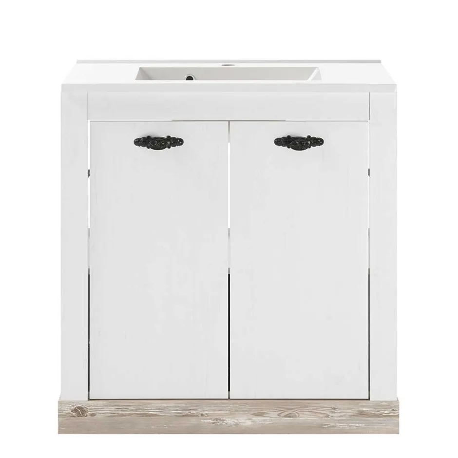 Waschbeckenunterschränke|Bad Unterschränke*Pharao24 Landhaus Waschtisch Atridia