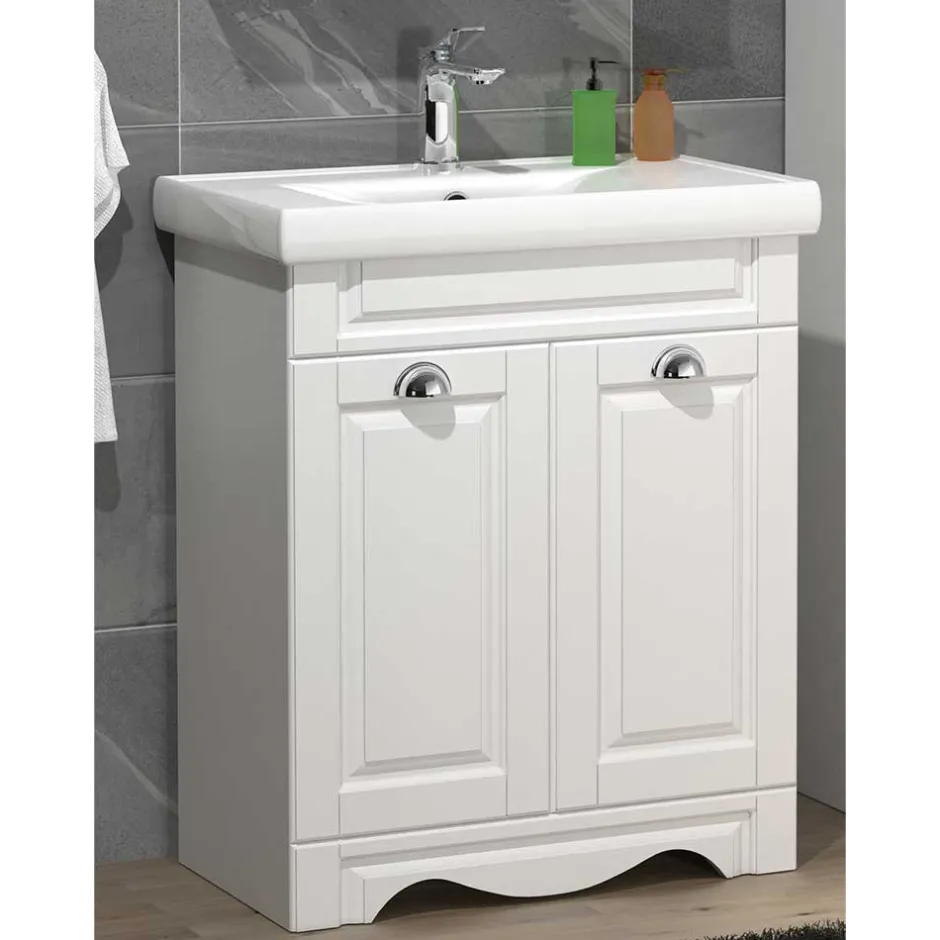 Pharao24 Landhaus Waschtischschrank Exmadura> Waschbeckenunterschränke|Bad Unterschränke