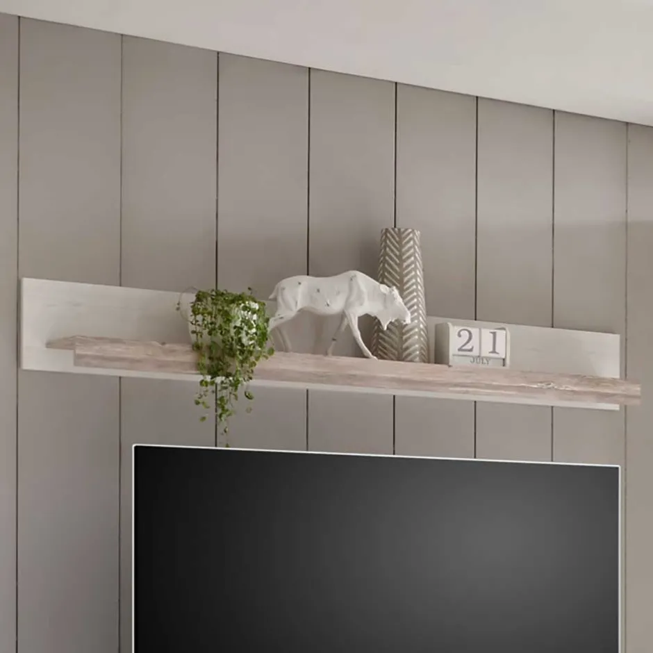 Pharao24 Landhaus Wohnwand Flurencina> Wohnzimmerschrank|Wohnwand 300 Cm