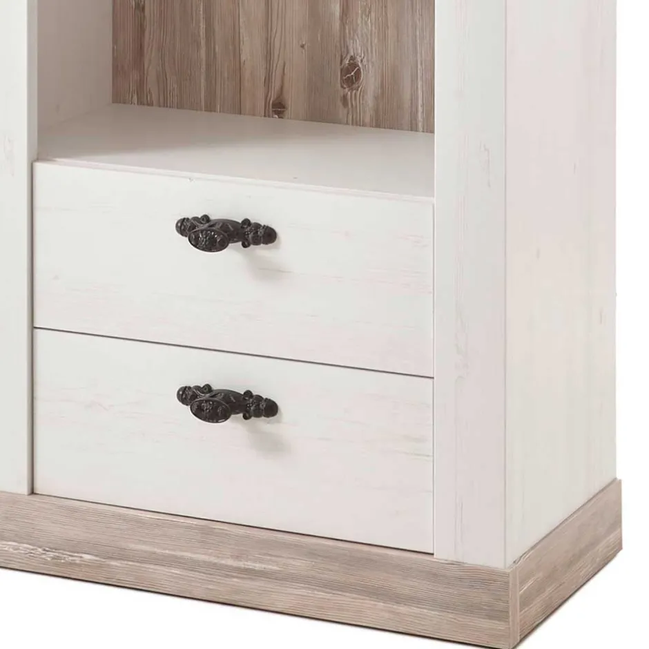 Pharao24 Landhaus Wohnwand Flurencina> Wohnzimmerschrank|Wohnwand 300 Cm