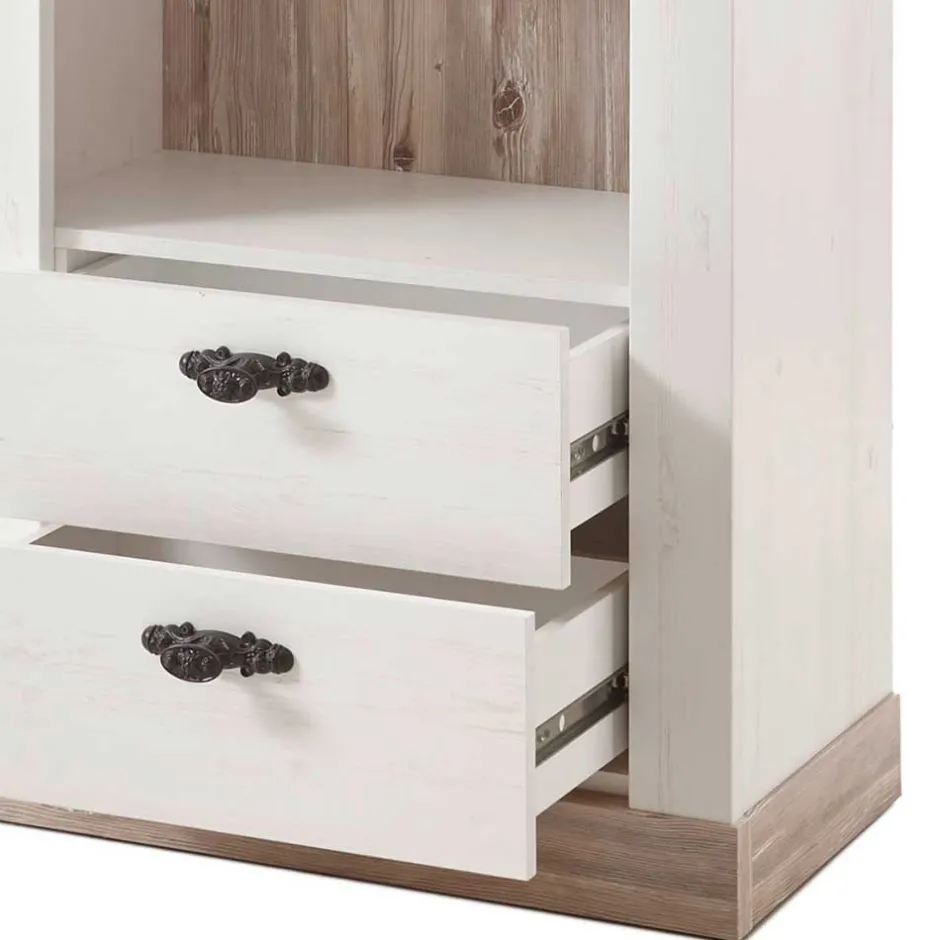 Pharao24 Landhaus Wohnwand Flurencina> Wohnzimmerschrank|Wohnwand 300 Cm