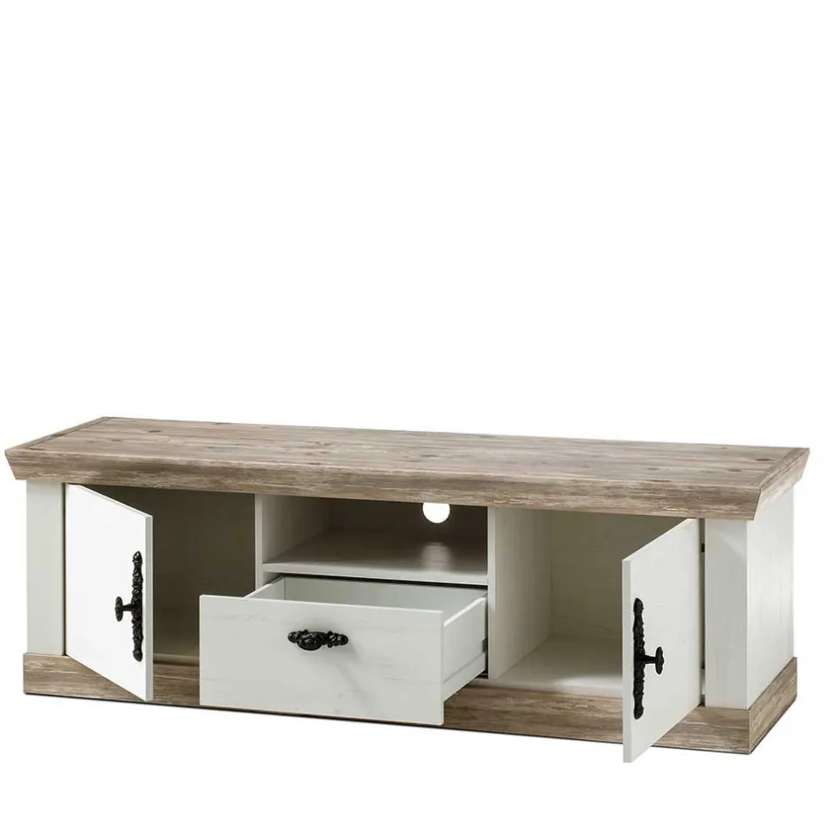 Pharao24 Landhaus Wohnwand Flurencina> Wohnzimmerschrank|Wohnwand 300 Cm