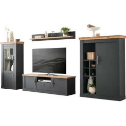 Pharao24 Landhaus Wohnwand Saridio> Wohnwand 350 Cm