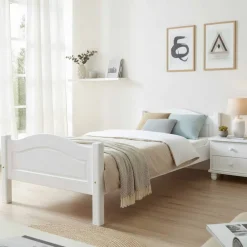 Einzelbetten|Massivholzbetten*Pharao24 Landhausbett Lucya