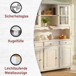 Massivholz Schränke|Esszimmerschränke*Pharao24 Landhaus-Buffetschrank Valuta