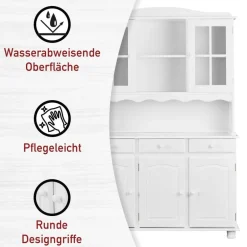 Massivholz Schränke|Esszimmerschränke*Pharao24 Landhaus-Buffetschrank Valuta