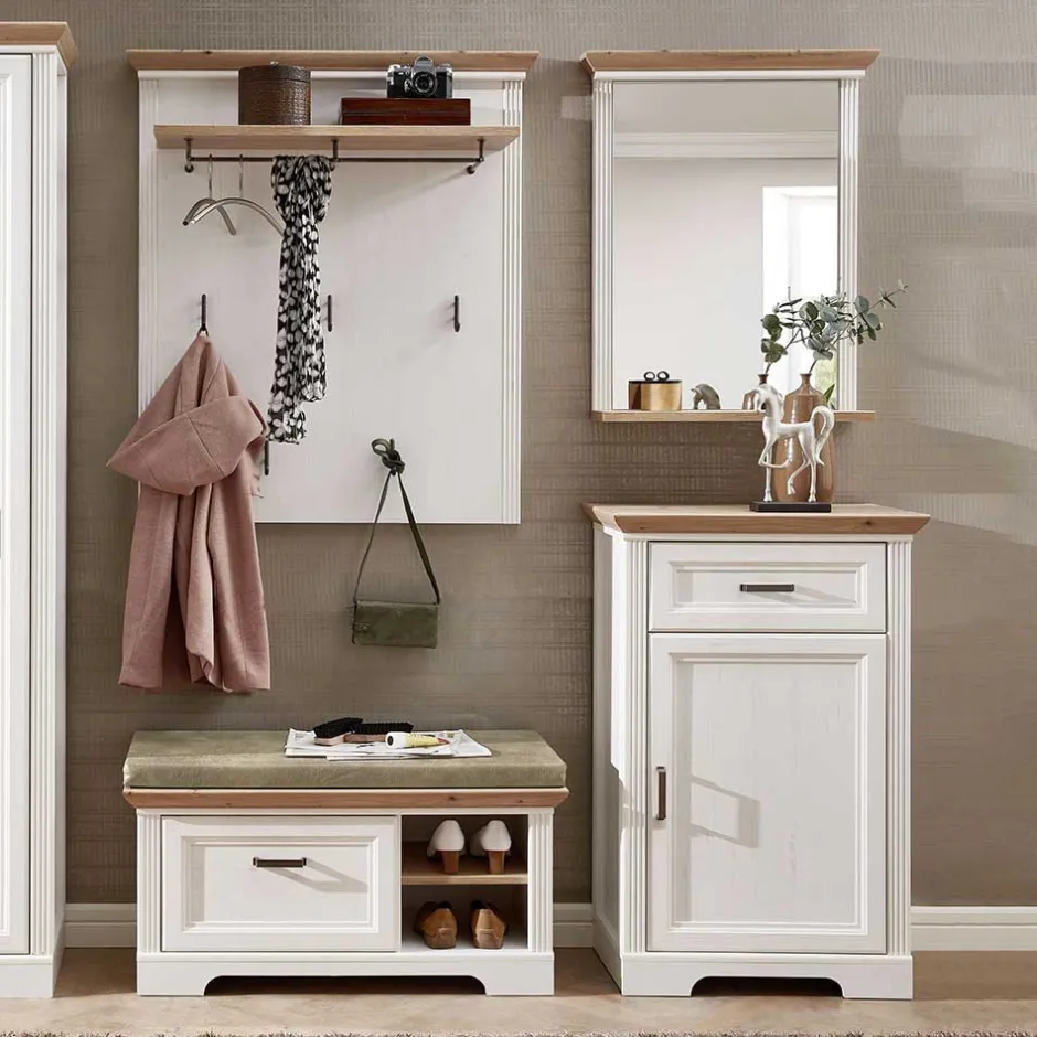 Garderobensets*Pharao24 Landhausmöbel Set Lecara