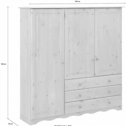 Wäscheschrank*Pharao24 Landhausschrank Cozmina