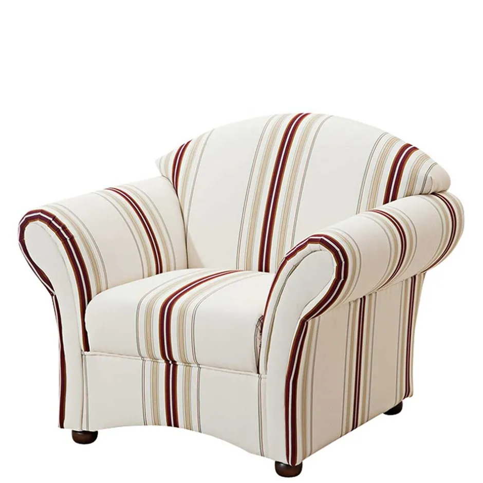 Wohnzimmer Sessel*Pharao24 Landhaussessel Mitica