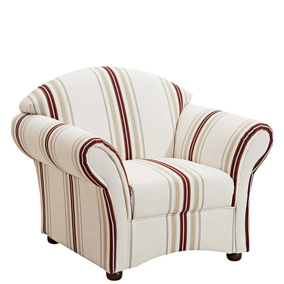 Wohnzimmer Sessel*Pharao24 Landhaussessel Mitica