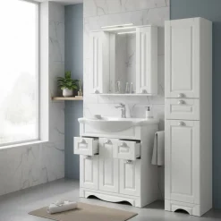 Badmöbel Sets*Pharao24 Landhausstil Badezimmermöbel Set Exmadura