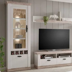 Wohnwand 300 Cm*Pharao24 Landhausstil Wohnwand Flurencina