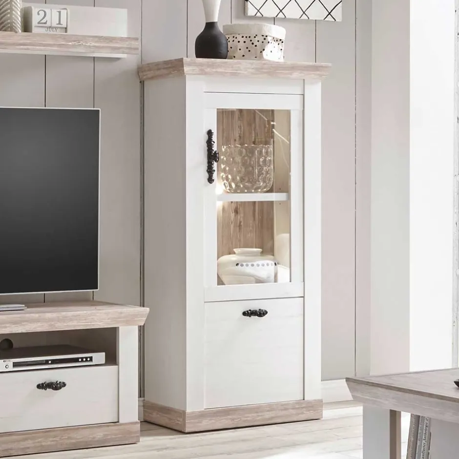 Wohnwand 300 Cm*Pharao24 Landhausstil Wohnwand Flurencina