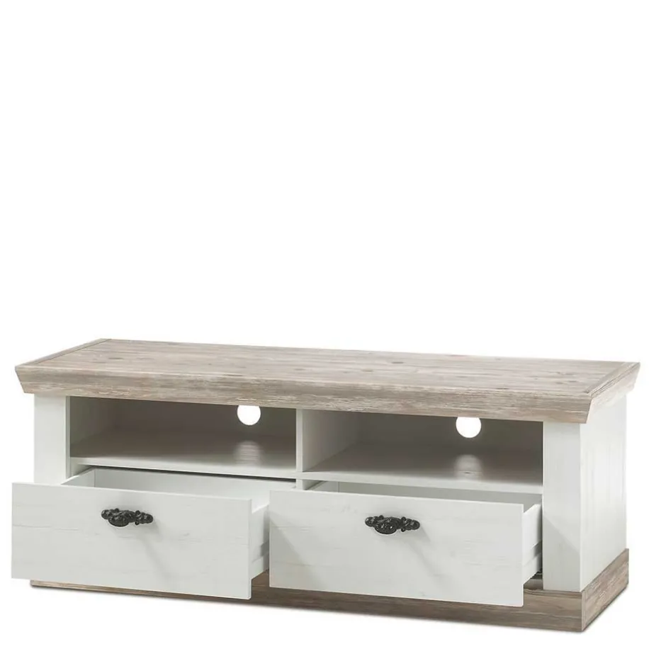 Wohnwand 300 Cm*Pharao24 Landhausstil Wohnwand Flurencina