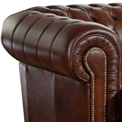 2 Sitzer Sofa*Pharao24 Ledercouch Wengton