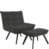 Pharao24 Lounge Sessel mit Hocker Nerella> Wohnzimmer Sessel|Relaxsessel