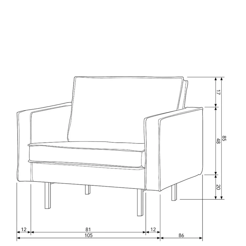 Polstermöbel|Wohnzimmer Sessel*Pharao24 Lounge Sessel Ulada