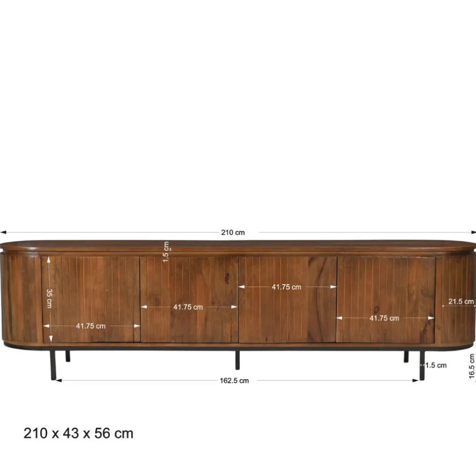 Pharao24 Lowboard Bertylan> Fernsehtische|Lowboards