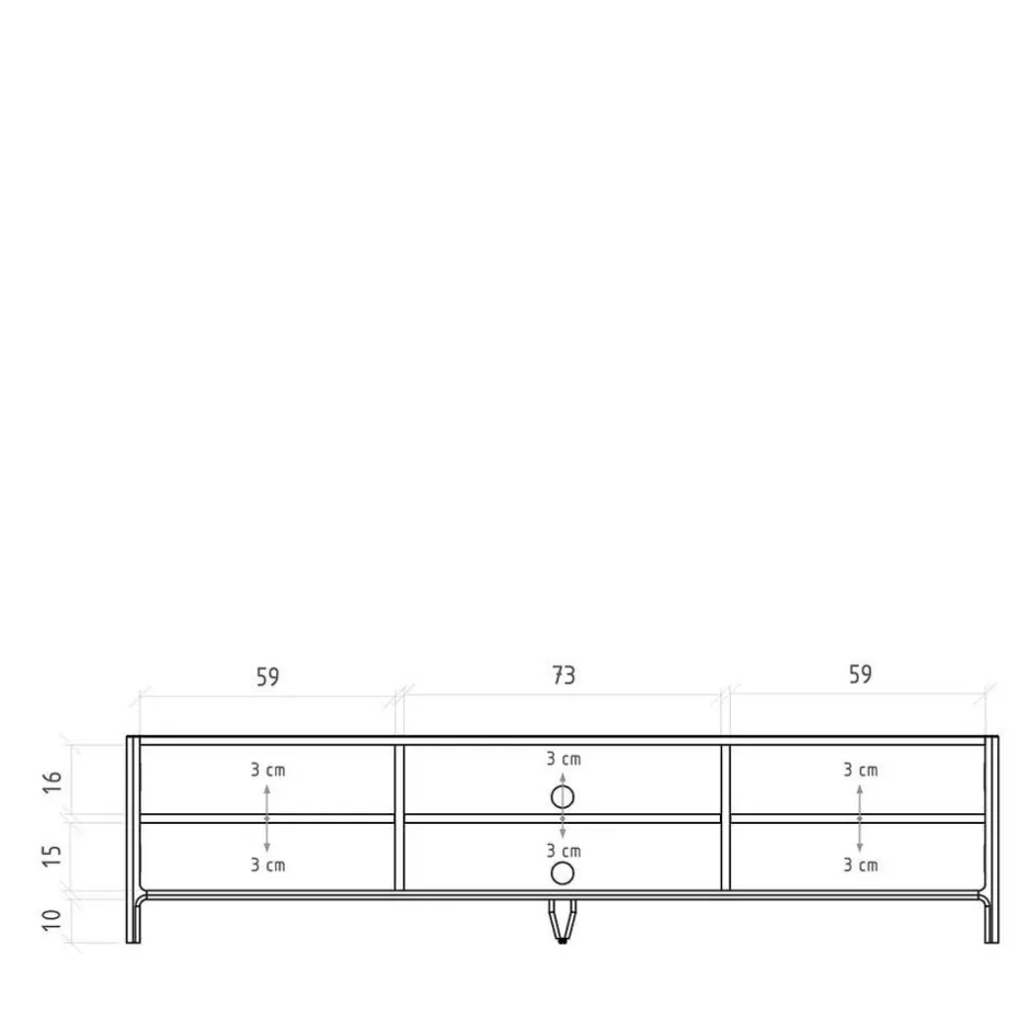 Fernsehkommoden|Massivholz Tv Möbel*Pharao24 Lowboard Koropi