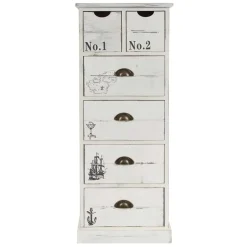 Massivholz Kommoden|Hochkommoden*Pharao24 Maritime Kommode Diadani