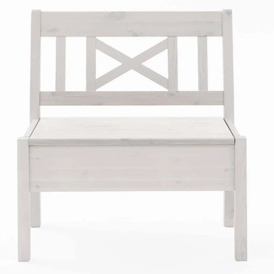 Pharao24 Massiv Truhenbank Megida> Garderobenbänke|Holzbänke