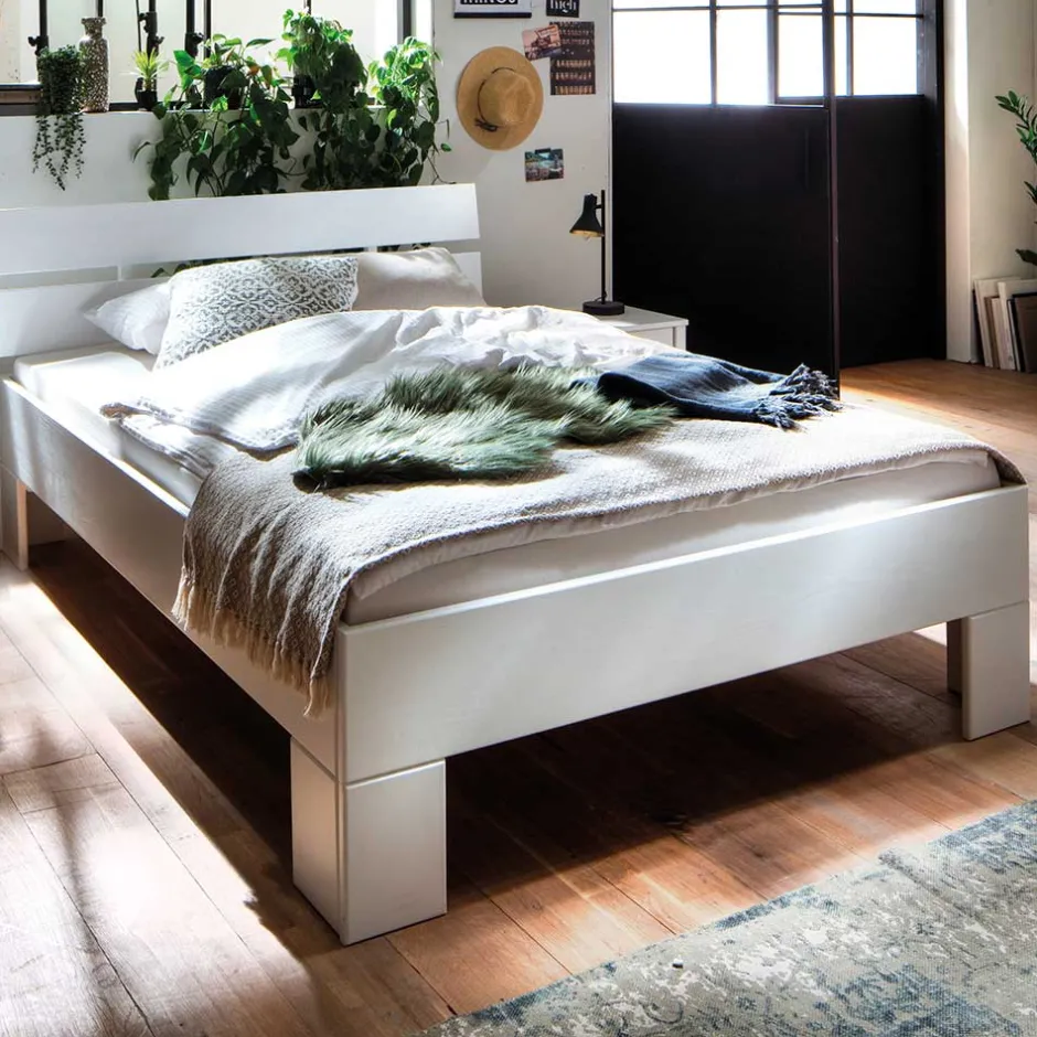 Pharao24 Massives Holzbett Solvaya> Funktionsbetten|Schubkastenbetten