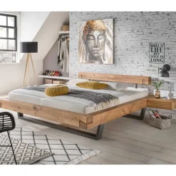 Pharao24 Massivholz Balkenbett Spid> Massivholzbetten|Balkenbett