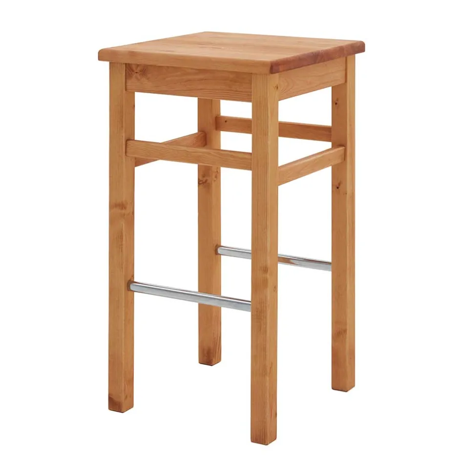 Barmöbel|Barhocker*Pharao24 Massivholz Barhocker Lienna