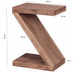 Pharao24 Massivholz Beistelltisch Selvas><noscript><img width=