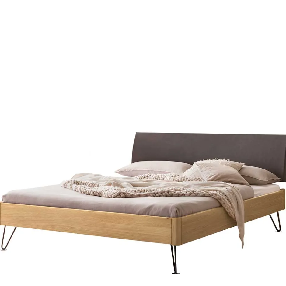 Massivholzbetten|Jugendbetten*Pharao24 Massivholz Bett Eiche hell Ciceka