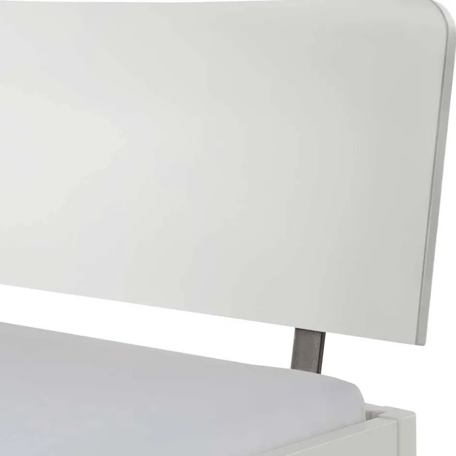 Pharao24 Massivholz Bett in Weiß Olessa> Doppelbetten|Massivholzbetten