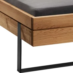 Komfortbetten*Pharao24 Massivholz Bett mit Nachtkonsole Scoddo