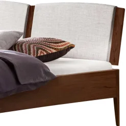 Massivholzbetten*Pharao24 Massivholz Bett Nussbaum Lactona