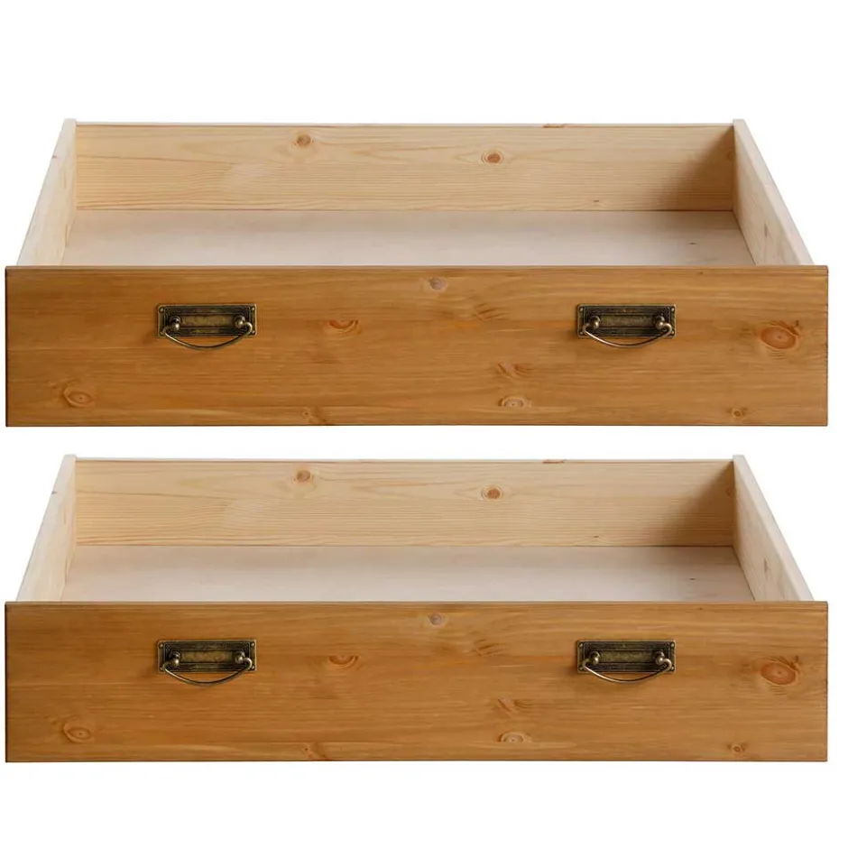 Funktionsbetten|Schubkastenbetten*Pharao24 Massivholz Bett Zvalonca