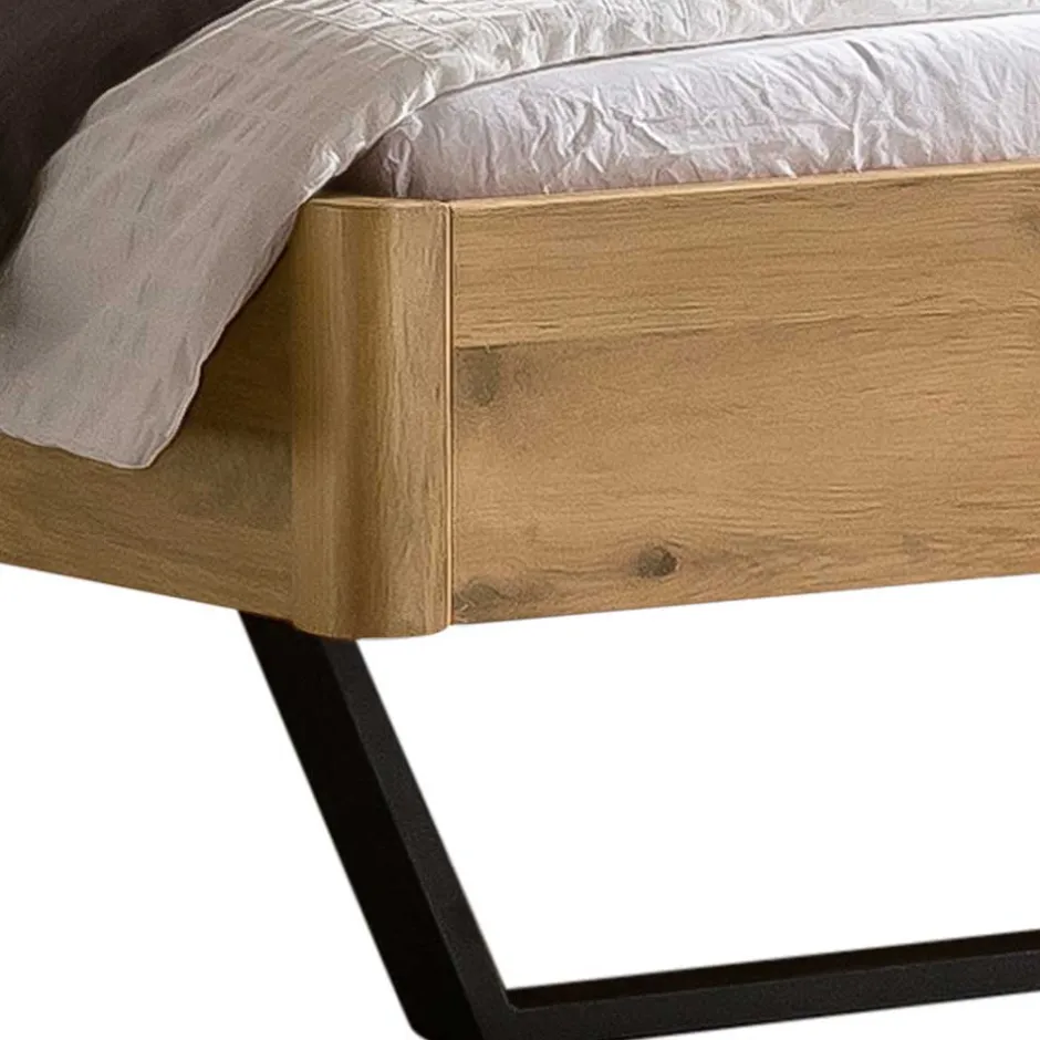 Pharao24 Massivholz Bettgestell mit Polster Etienne> Doppelbetten|Massivholzbetten