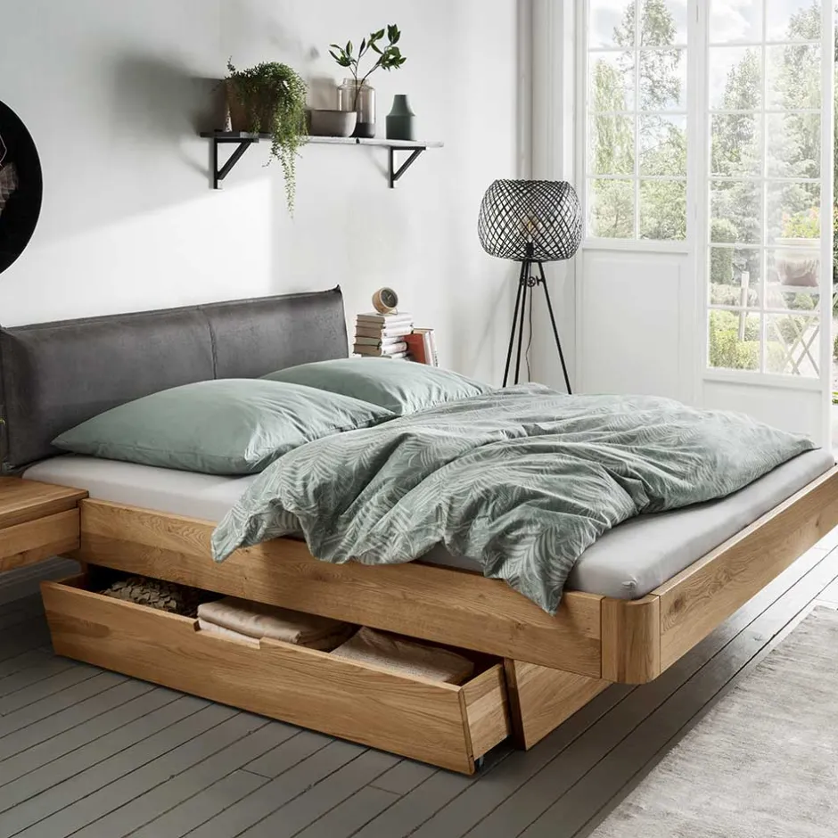 Pharao24 Massivholz Bettgestell Pacurian> Funktionsbetten|Schubkastenbetten