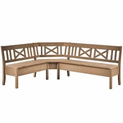 Pharao24 Massivholz Eckbank Devan> Küchenbank|Holzbänke