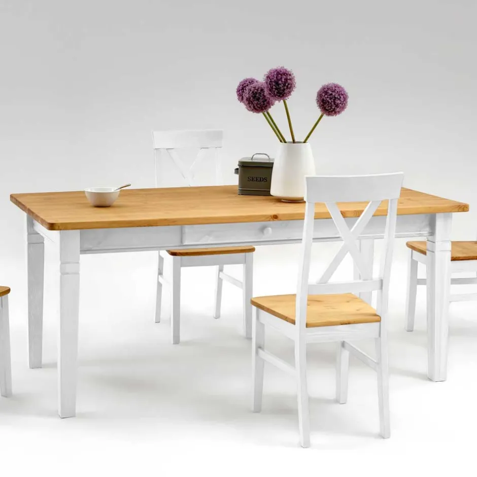 Küchentisch|Massivholztische*Pharao24 Massivholz Esstisch Constanta