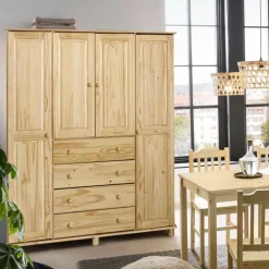 Pharao24 Massivholz Kleiderschrank Plazero><noscript><img width=