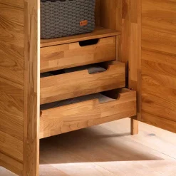 Pharao24 Massivholz Kleiderschrank Serinos><noscript><img width=