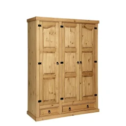 Drehtürenschränke|Massivholz Kleiderschränke*Pharao24 Massivholz Kleiderschrank Ravona
