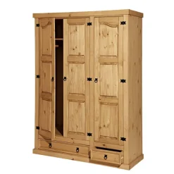 Drehtürenschränke|Massivholz Kleiderschränke*Pharao24 Massivholz Kleiderschrank Ravona