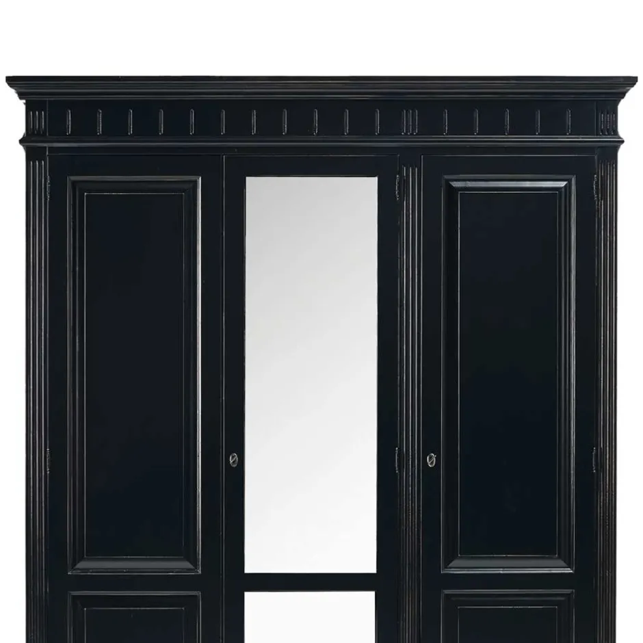 Massivholzmöbel|Drehtürenschränke*Pharao24 Massivholz Kleiderschrank Rambano