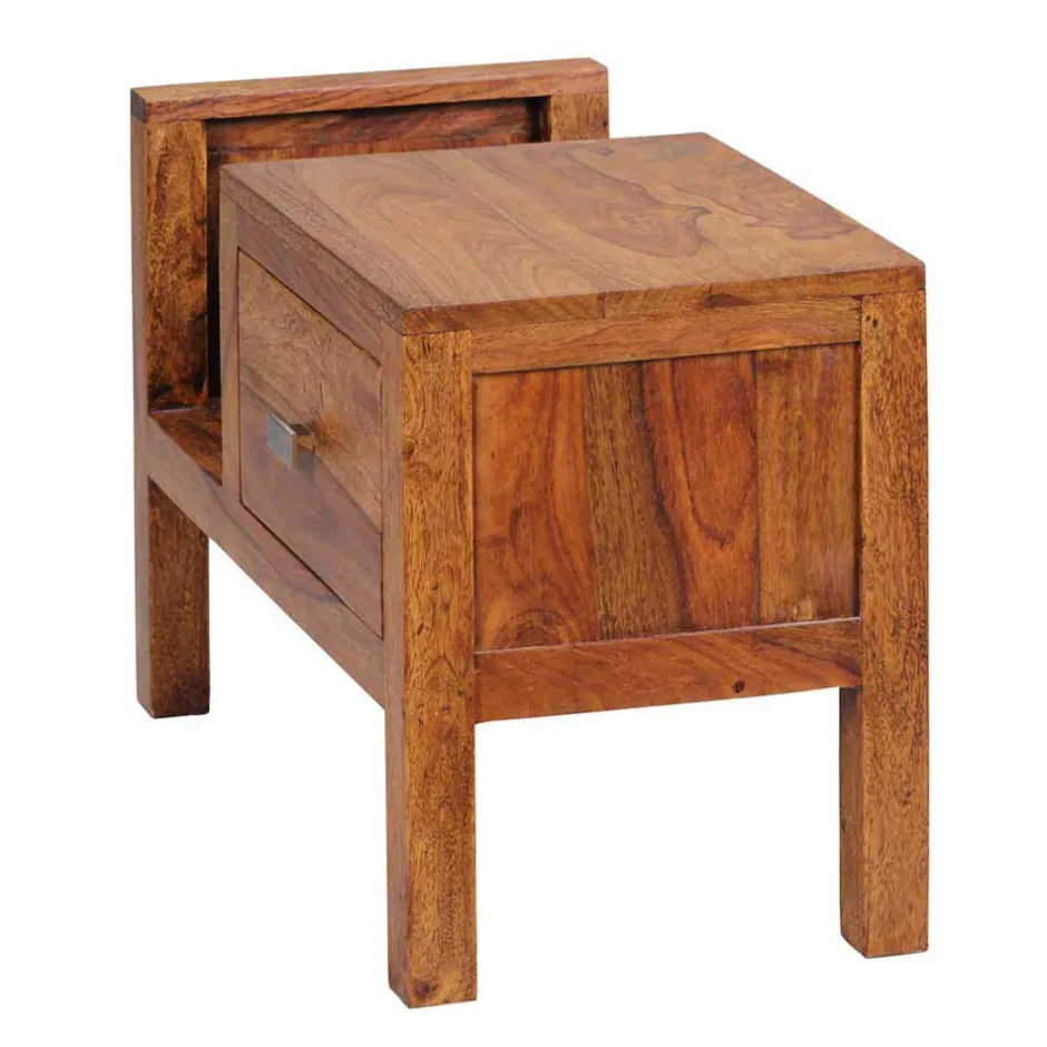 Nachtkommoden|Nachttisch*Pharao24 Massivholz Nachtkonsole Arendal