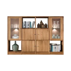 Raumteiler|Wohnzimmerregale*Pharao24 Massivholz Regalwand Dascalo